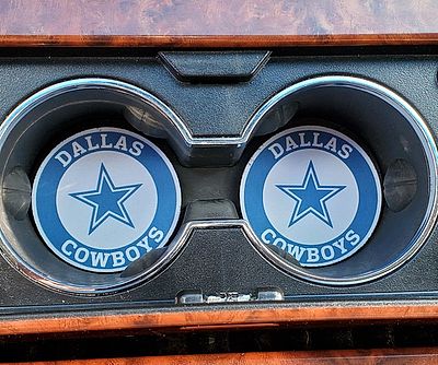 thumbnail image 2 of Dallas Cowboys 'We Dem Boys' Custom Rubber Car Coasters – Set Of 2, Absorbent 2 of 6