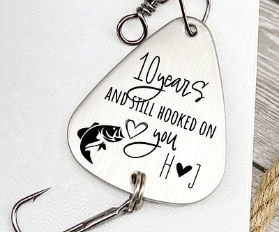 10th Anniversary Gifts For Her Year Anniversary Fishing Lure