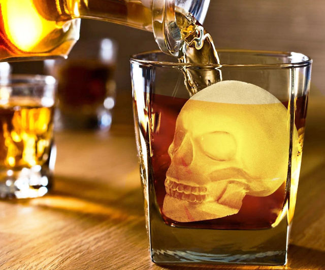 3D Skull Ice Cube Mold
