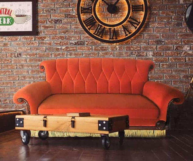 Friends Central Perk Orange Couch Replica