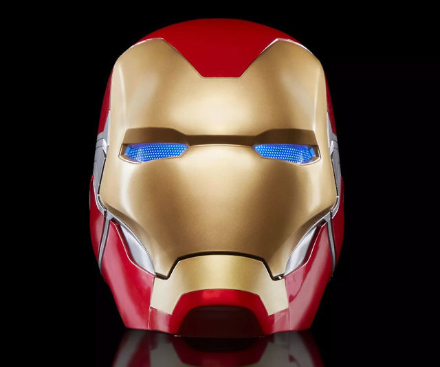 iron man electric helmet Hero MK5 Black Motorized Cosplay Helmet, Voice, Touch & Remote Control Open/ close the mask to make the mask open/ close as a whole and eye lights and ear lights switch in different colors 13 Working Realistic IronMan Helmet (Review,