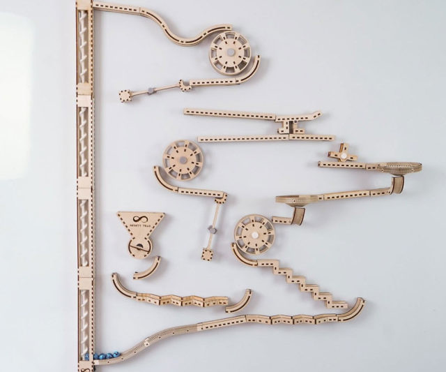 Modular Wooden Marble Run