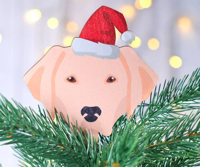 Personalized Dog Breed Tree Topper