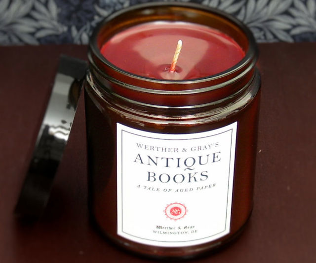 Antique Books Scented Candle