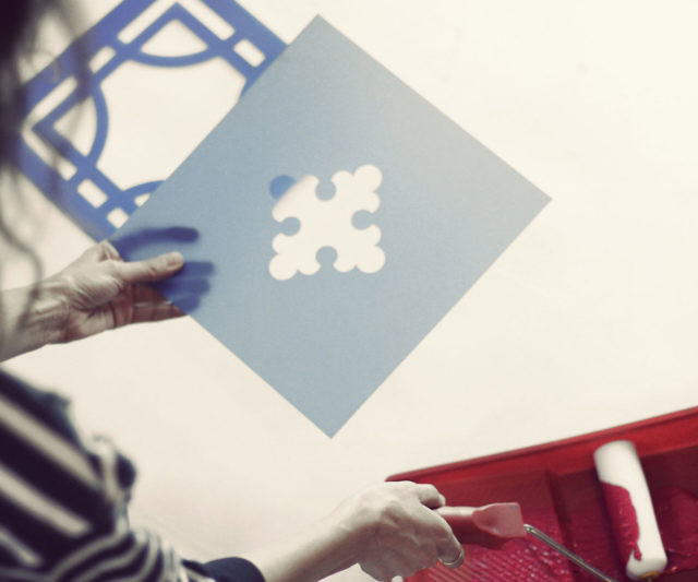 Antique FloorTile Stencil Kit