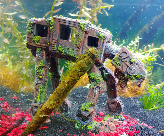 Star Wars Themed Aquarium Safe Decorations Shelly Lighting
