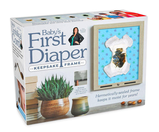 Baby’s First Diaper Keepsake Frame