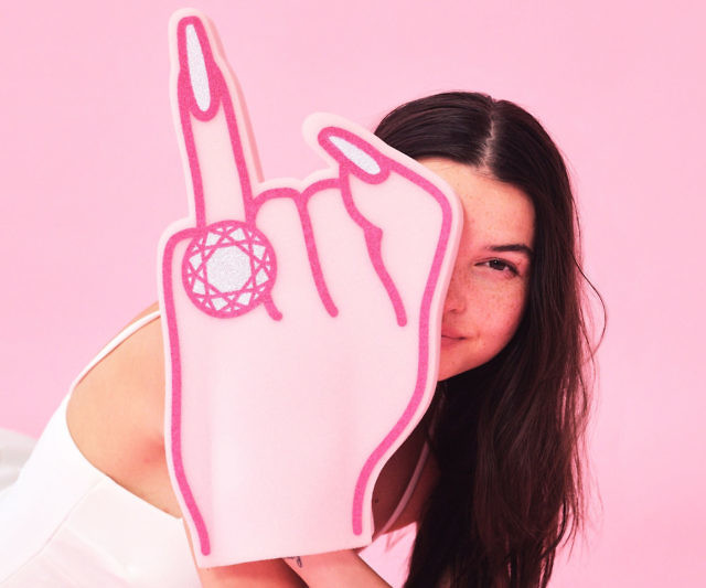 Bachelorette Ring Foam Finger