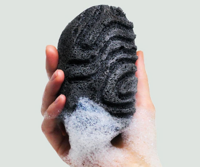 Bamboo Charcoal Infused Bath Sponge