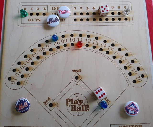Baseball Dice Board Game