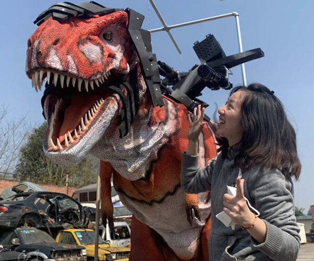 Bionic Armored T Rex Costume