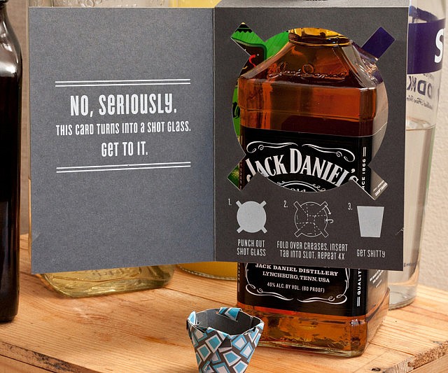 Shot Glass Birthday Card
