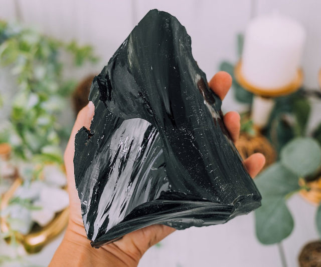 Black Obsidian Slab