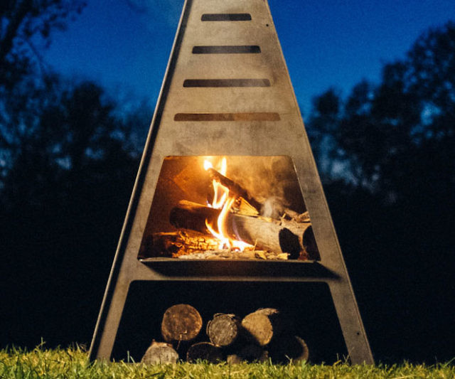 Tower Fire Pit Grill