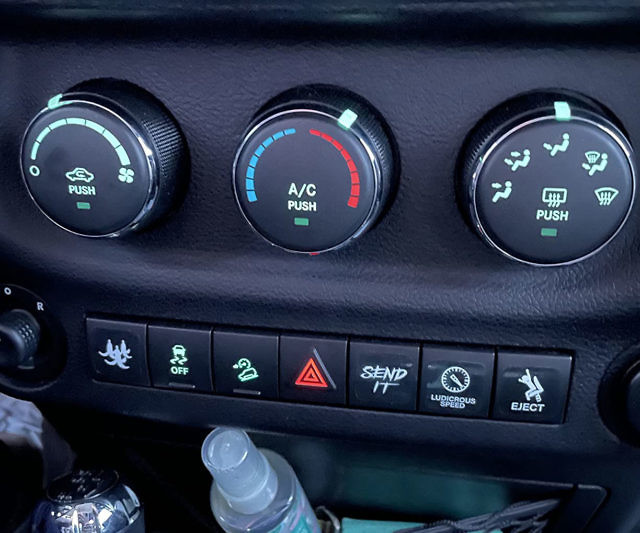 Car Unused Buttons Stickers