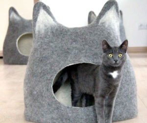 Cat Head Shaped Cat Bed