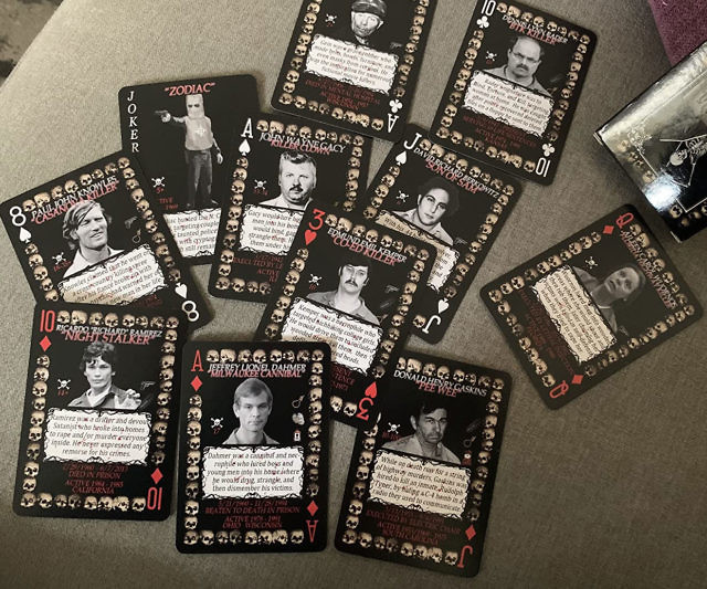 Serial Killer Playing Cards
