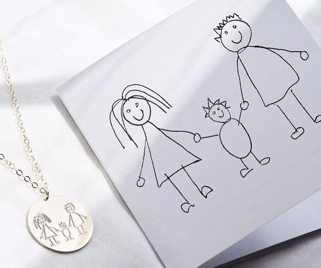 Child’s Drawing Necklace