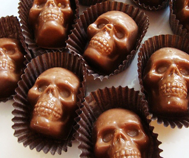 Chocolate Caramel Skulls