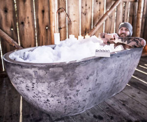 Quartz Crystal Bathtub Concrete Bathtub