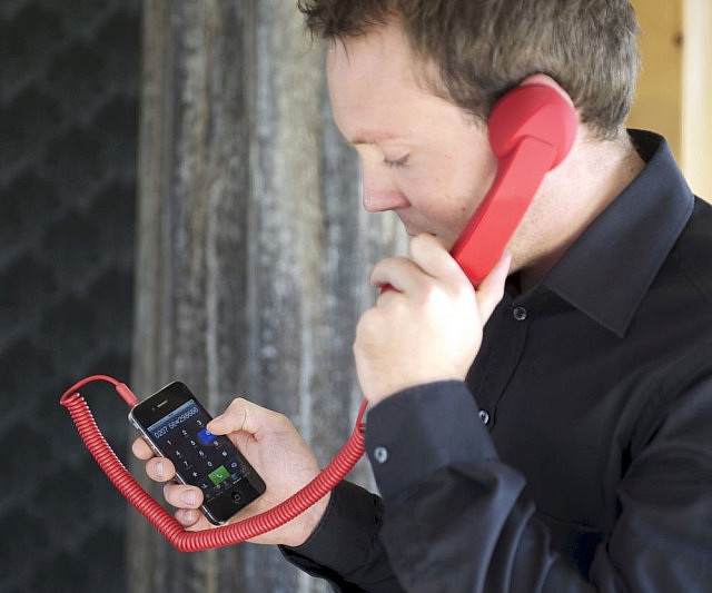 Retro Corded iPhone Handset