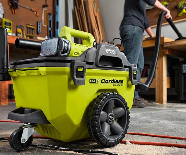 Ryobi’s One+ Cordless Shop Vacuum