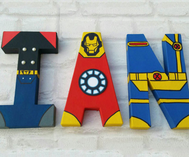 personalized superhero letters