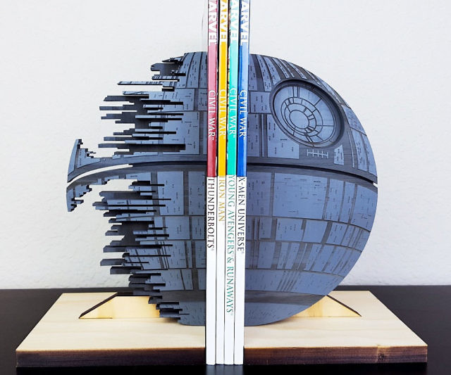 death star bookends death star solo flyers