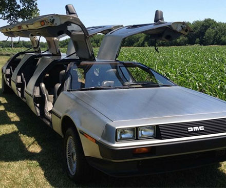 delorean limousine