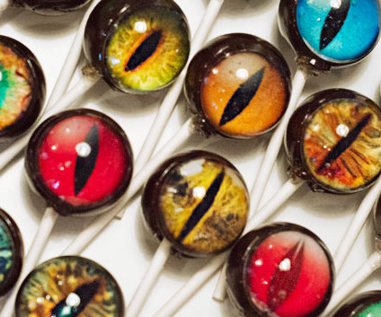Dinosaur Eye Lollipops