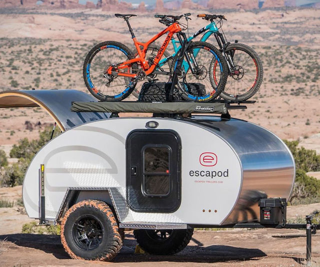 teardrop trailer bike rack
