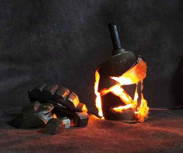 Exploding Grenade Lamp