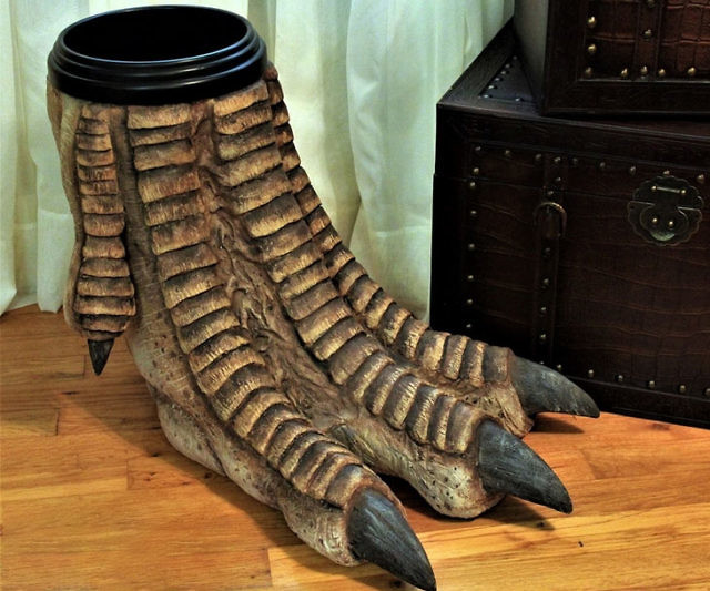 T Rex Foot Waste Basket