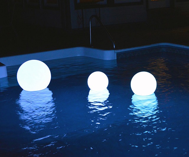 Floating Light Up Globes