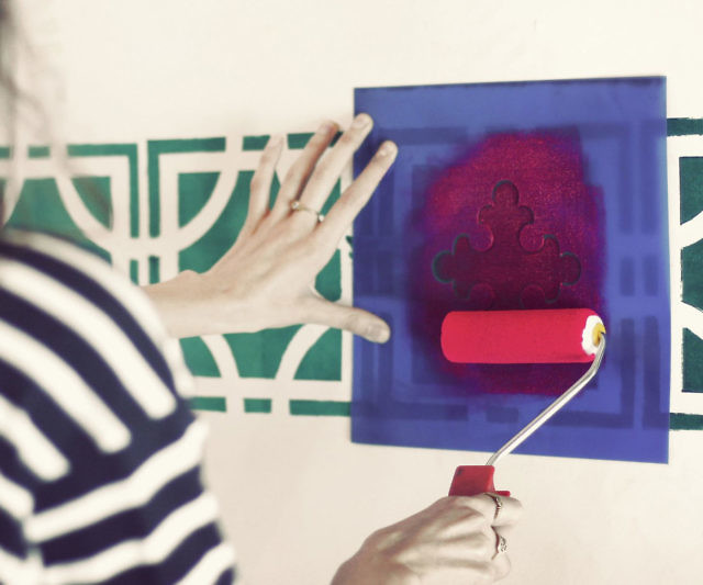 Antique FloorTile Stencil Kit