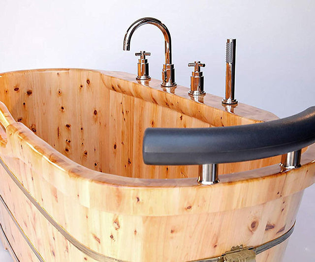 Freestanding Wooden Bathtub