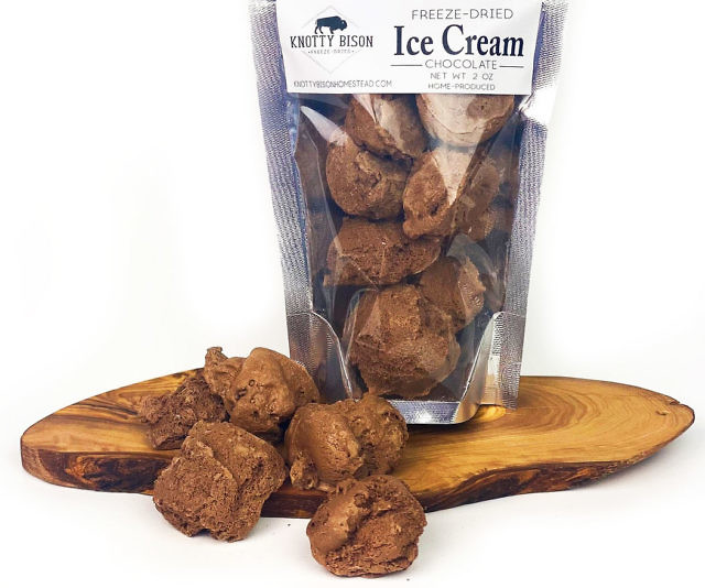 Freeze Dried Chocolate Ice Cream