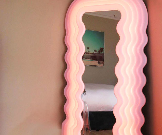 Full Length Wavy Mirror