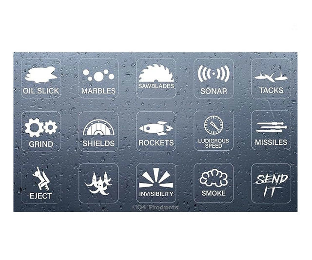 Car Unused Buttons Stickers