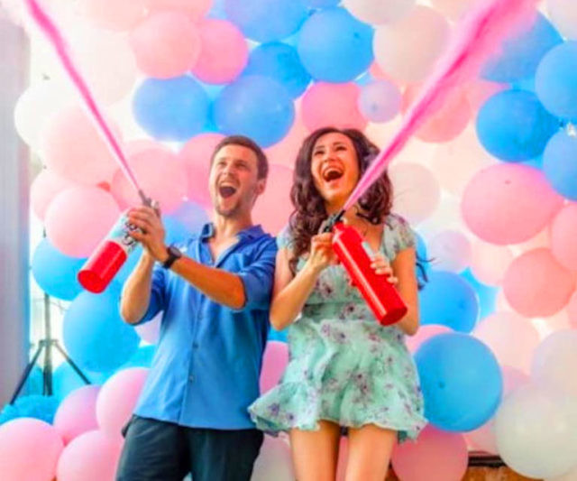 Gender Reveal Fire Extinguishers