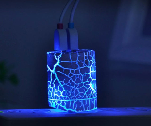 Glowing USB Wall Charger
