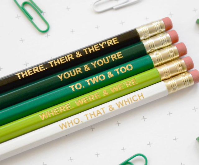 Pencils Stationary Pencil Write Draw Fun Grammar Police