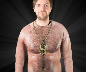 hairy chest hoodie