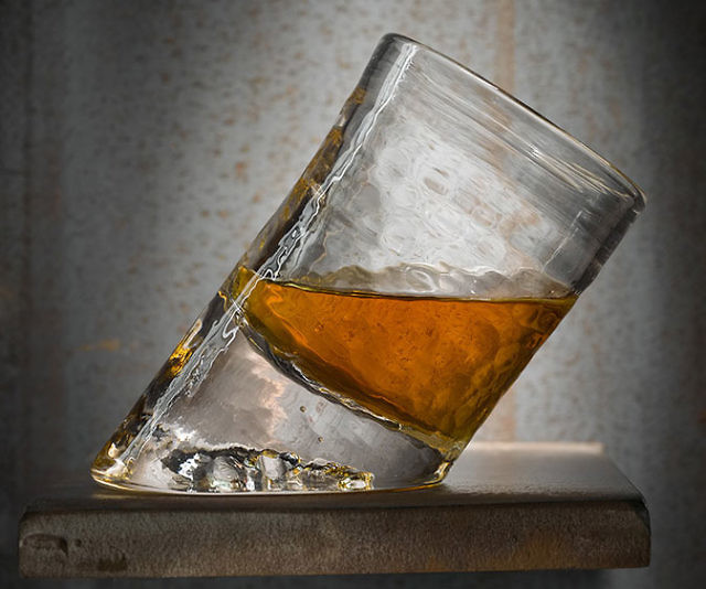 Handmade Slanted Bar Glasses