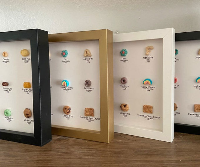 History of Cereal Framed Chart