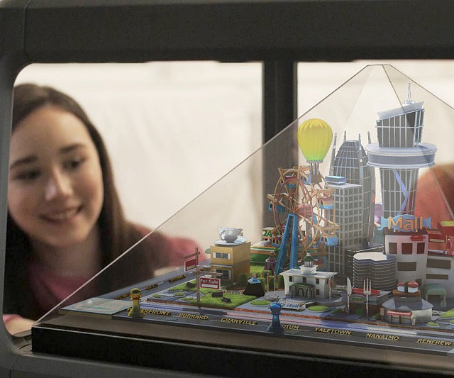 Interactive Tabletop Holographic Display