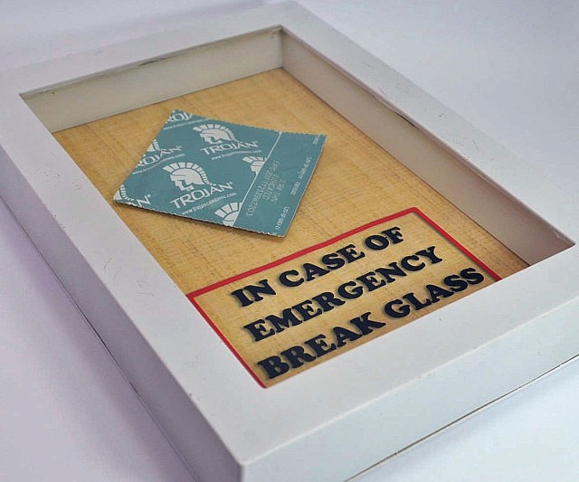 Emergency Condom Glass Container