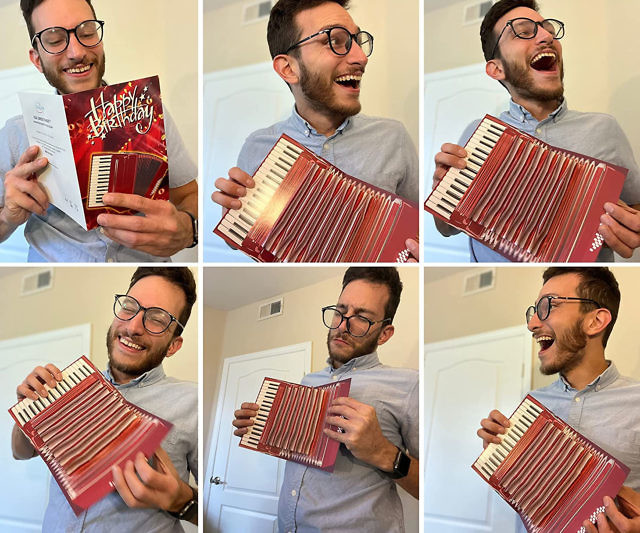 Interactive Accordion Birthday Card