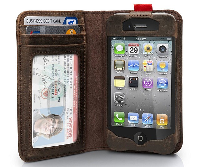 iPhone Leather Book Case