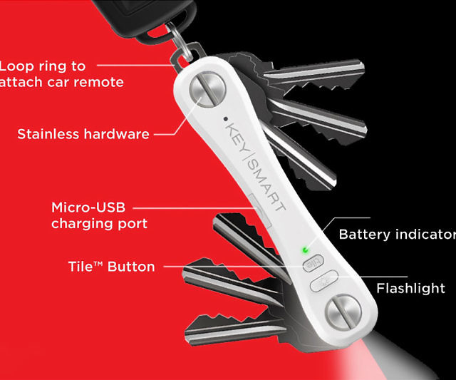 Keysmart Pro Organizer With Tile